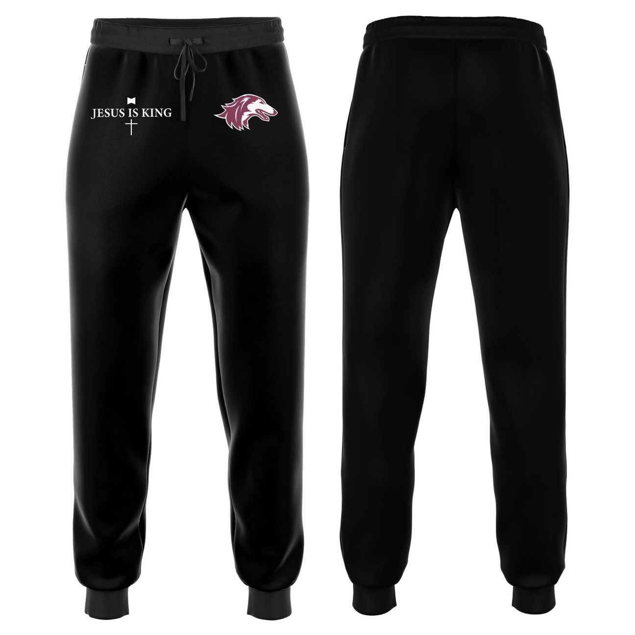 Saluki Football "Jesus Is King" Zip Hoodie 2025 Black