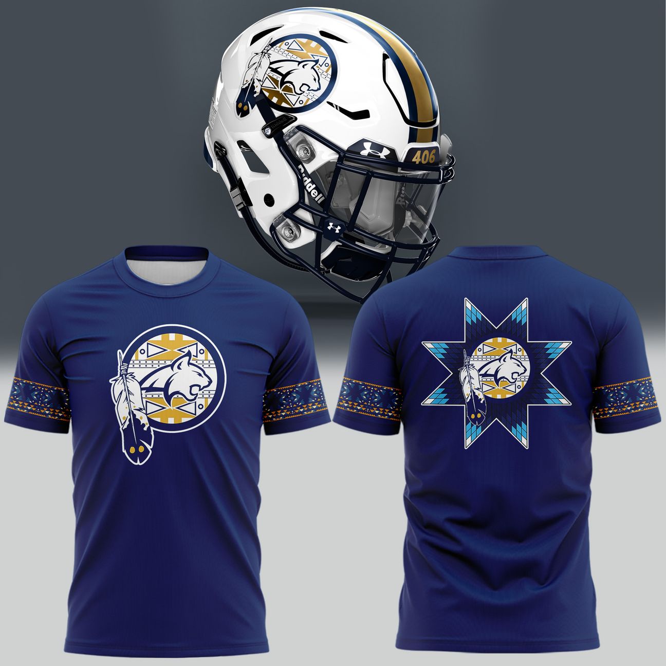Montana State Football Native American Heritage Month Tshirt