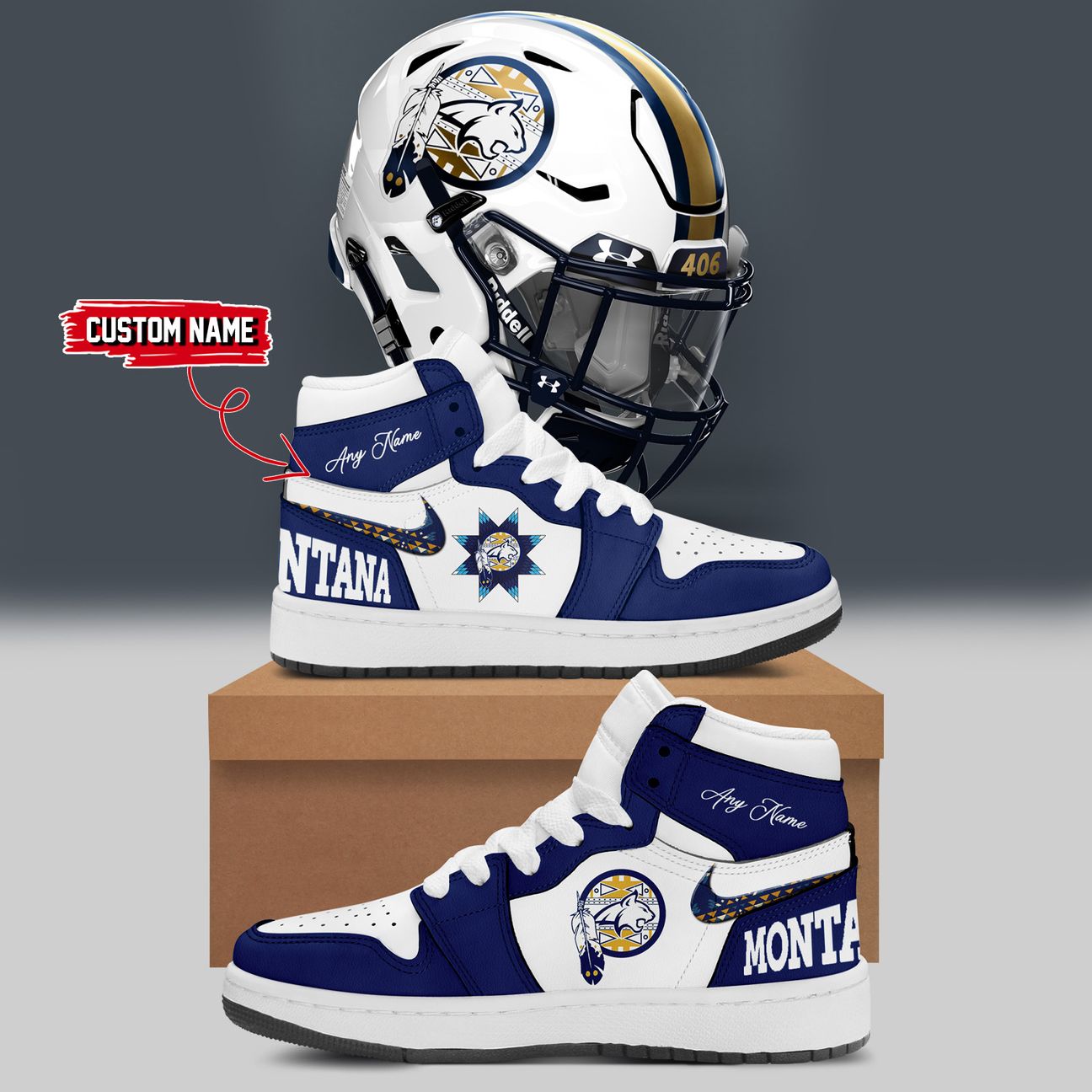 Montana State Football Native American Heritage Month Sneaker