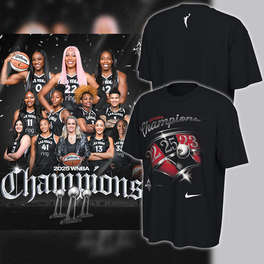 Las Vegas Aces 2025 WNBA Finals Champions T-Shirt