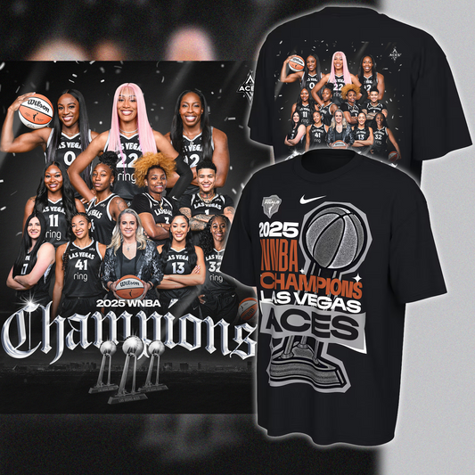 Las Vegas Aces 2025 WNBA Finals Champions T-Shirt