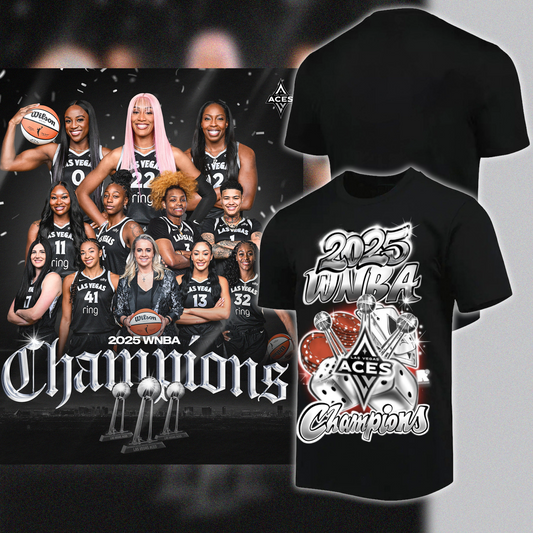 Las Vegas Aces 2025 WNBA Finals Champions T-Shirt