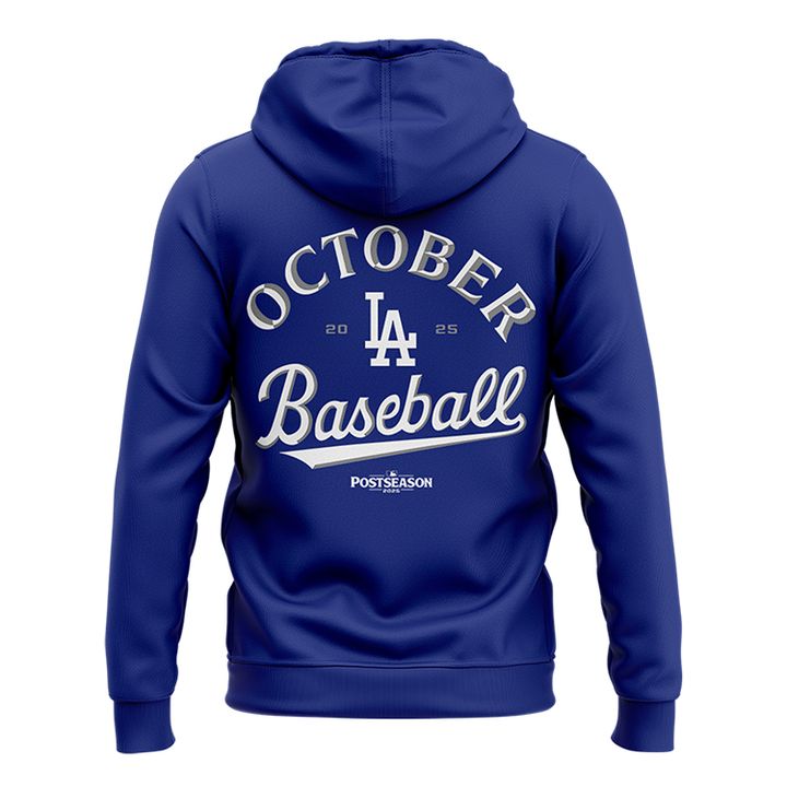 Special New Angeles Dodgers Fanatics Royal 2025 Postseason Locker Room ZipHoodie