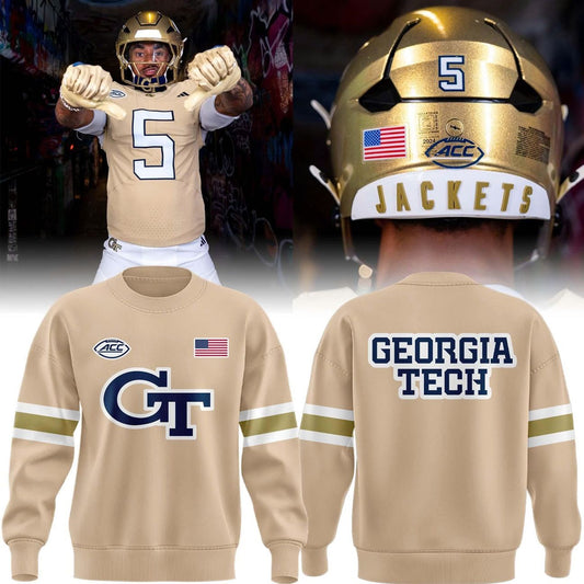 Special New Georgia Tech Wordmark Uniform Sweat