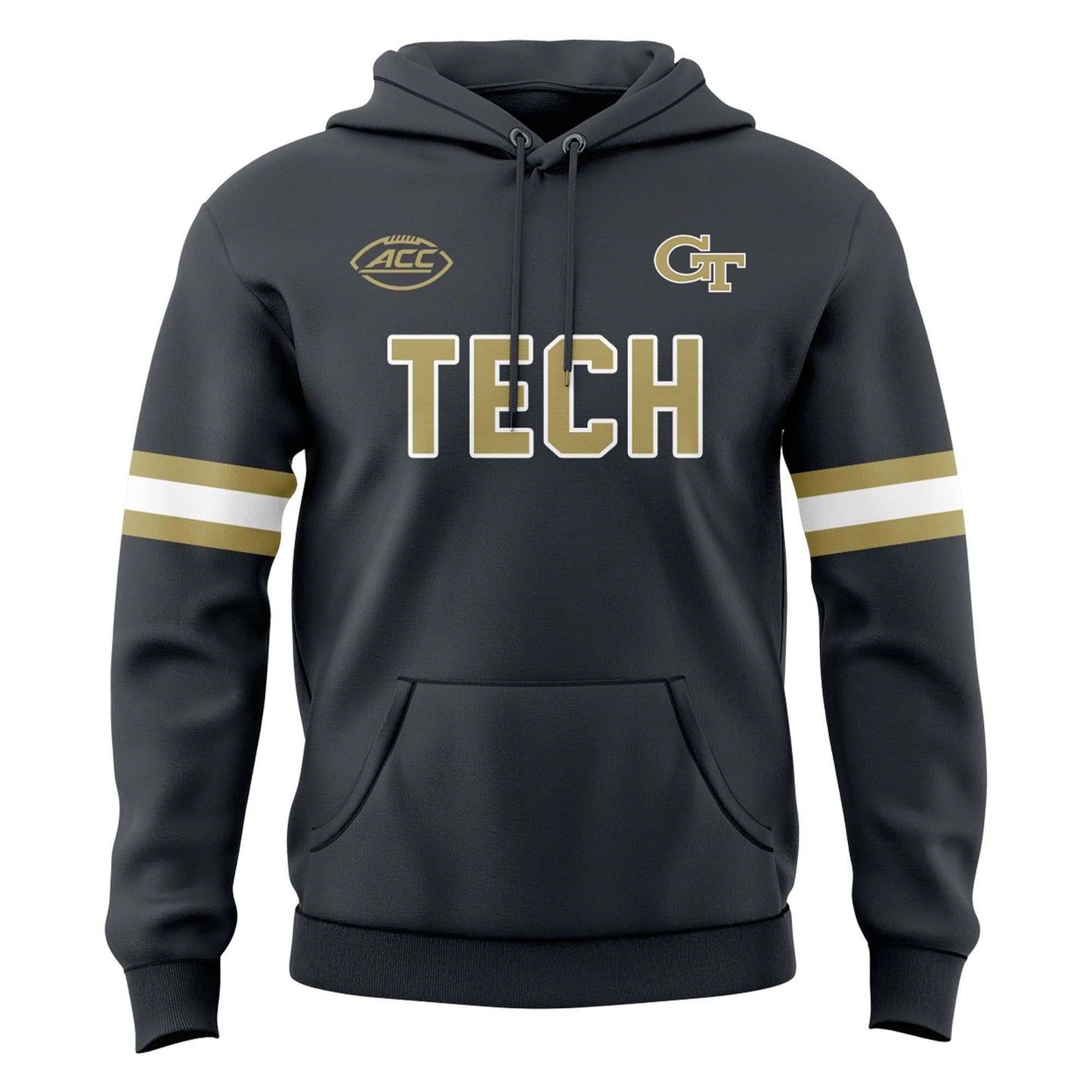 Special 2025 Grey Steel Uniform Georgia Tech Football Hoodie