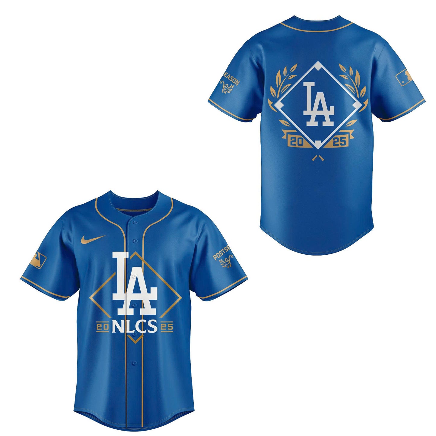 Los Angeles Dodgers Blue National League Division Series Champions Locker Room Baseball Jersey