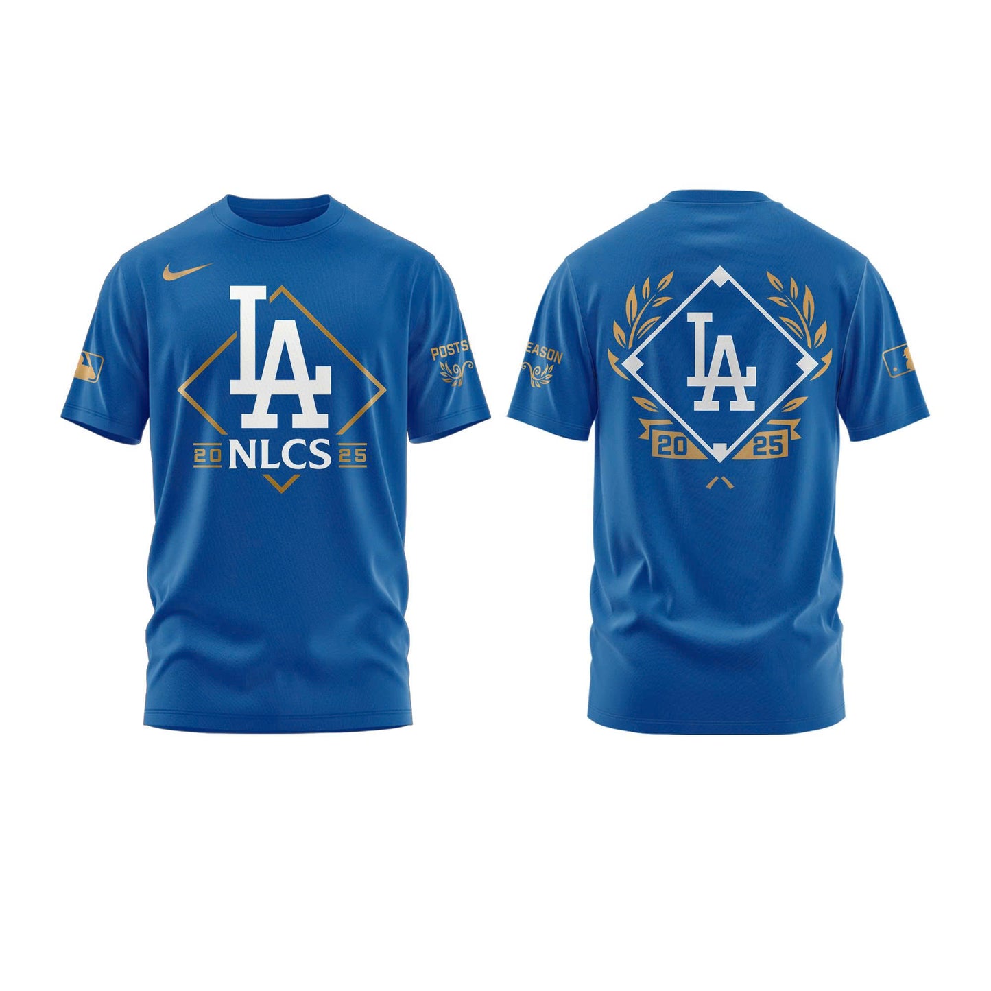 Los Angeles Dodgers Blue National League Division Series Champions Locker Room Combo Tshirt