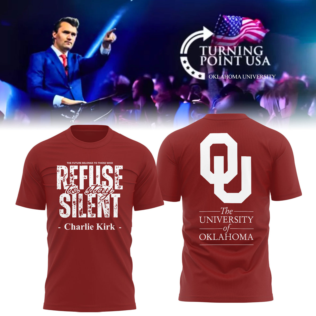 Limited Edition Oklahoma x Turning Point USA 2025 TShirt