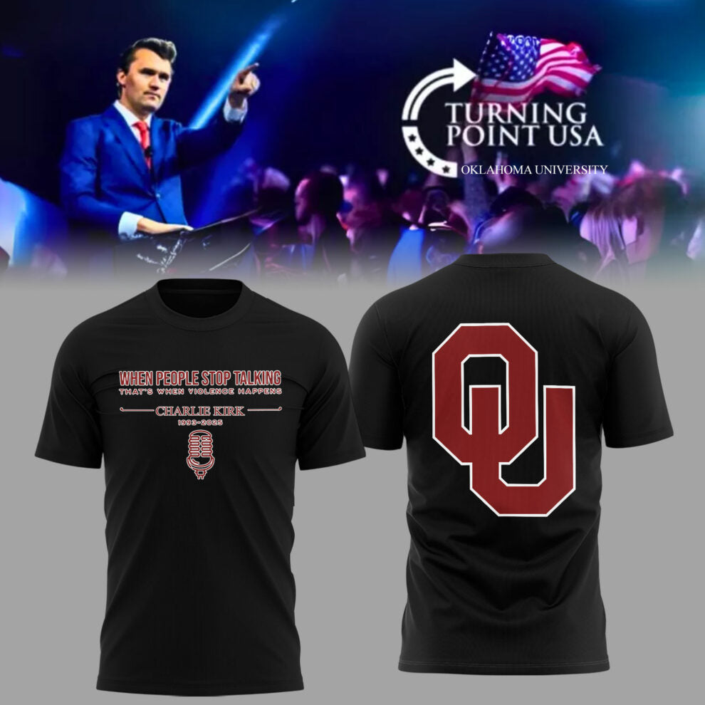 Limited Edition Oklahoma x Turning Point USA 2025 TShirt