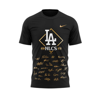 LA.Dodgers 2025 National League Division Series Champions Combo Black Shirt