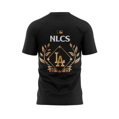 LA.Dodgers 2025 National League Division Series Champions Combo Black Shirt