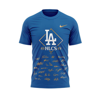 LA.Dodgers 2025 National League Division Series Champions Combo Blue Shirt