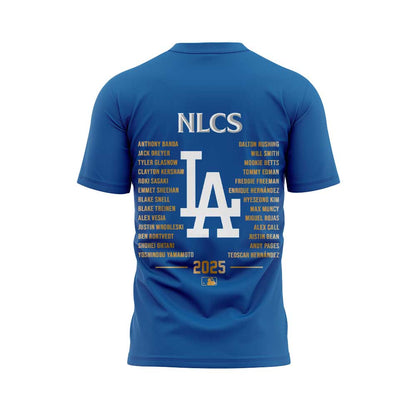 LA.Dodgers 2025 National League Division Series Champions Combo Blue Shirt
