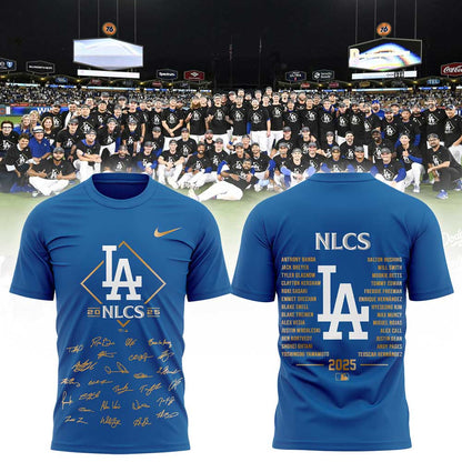 LA.Dodgers 2025 National League Division Series Champions Combo Blue Shirt