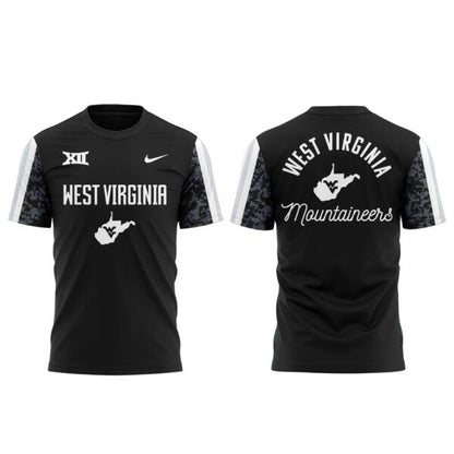 West Virginia Football Charcoal Black Suit 2025 Combo Shirt