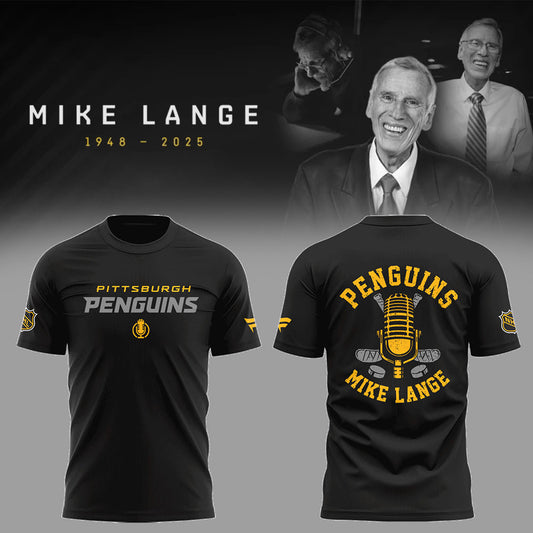 Limited Edition Honoring The Legend, Mike Lange – “Voice of the Penguins” TShirt-LL250220001