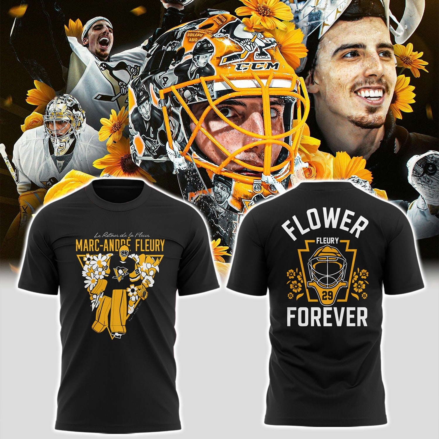 Limited Edition Pittsburgh Hockey Fleury Exclusive TShirt-ND09282506