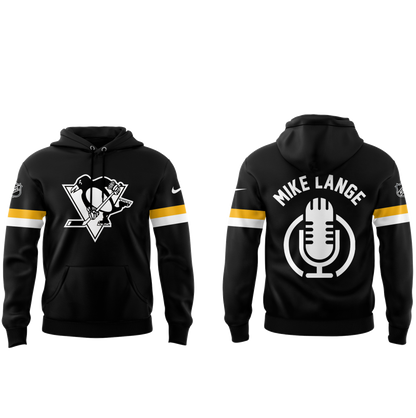 Limited Edition Honoring The Legend, Mike Lange - "Voice of the Penguins" Hoodie-PA02202508
