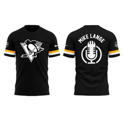Limited Edition Honoring The Legend, Mike Lange – “Voice of the Penguins” TShirt-PA02202509