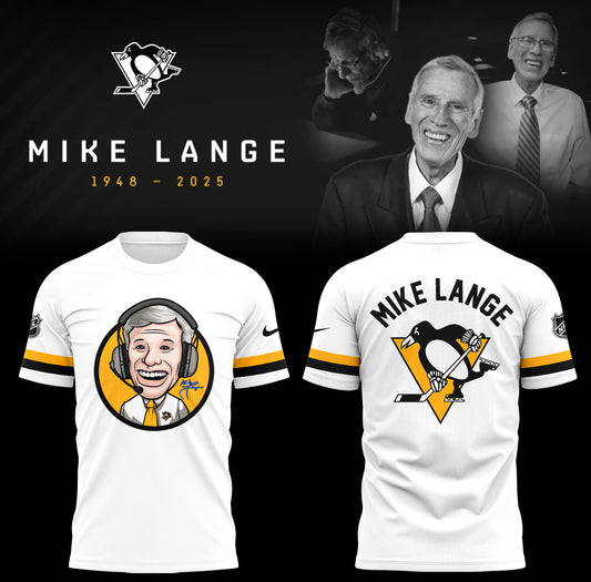 Limited Edition Honoring The Legend, Mike Lange – “Voice of the Penguins” TShirt-PA02202511
