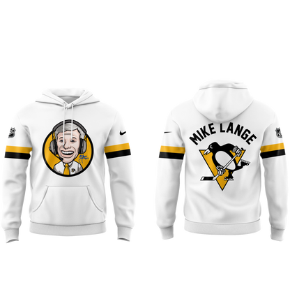 Limited Edition Honoring The Legend, Mike Lange - "Voice of the Penguins" Hoodie-PA02202510