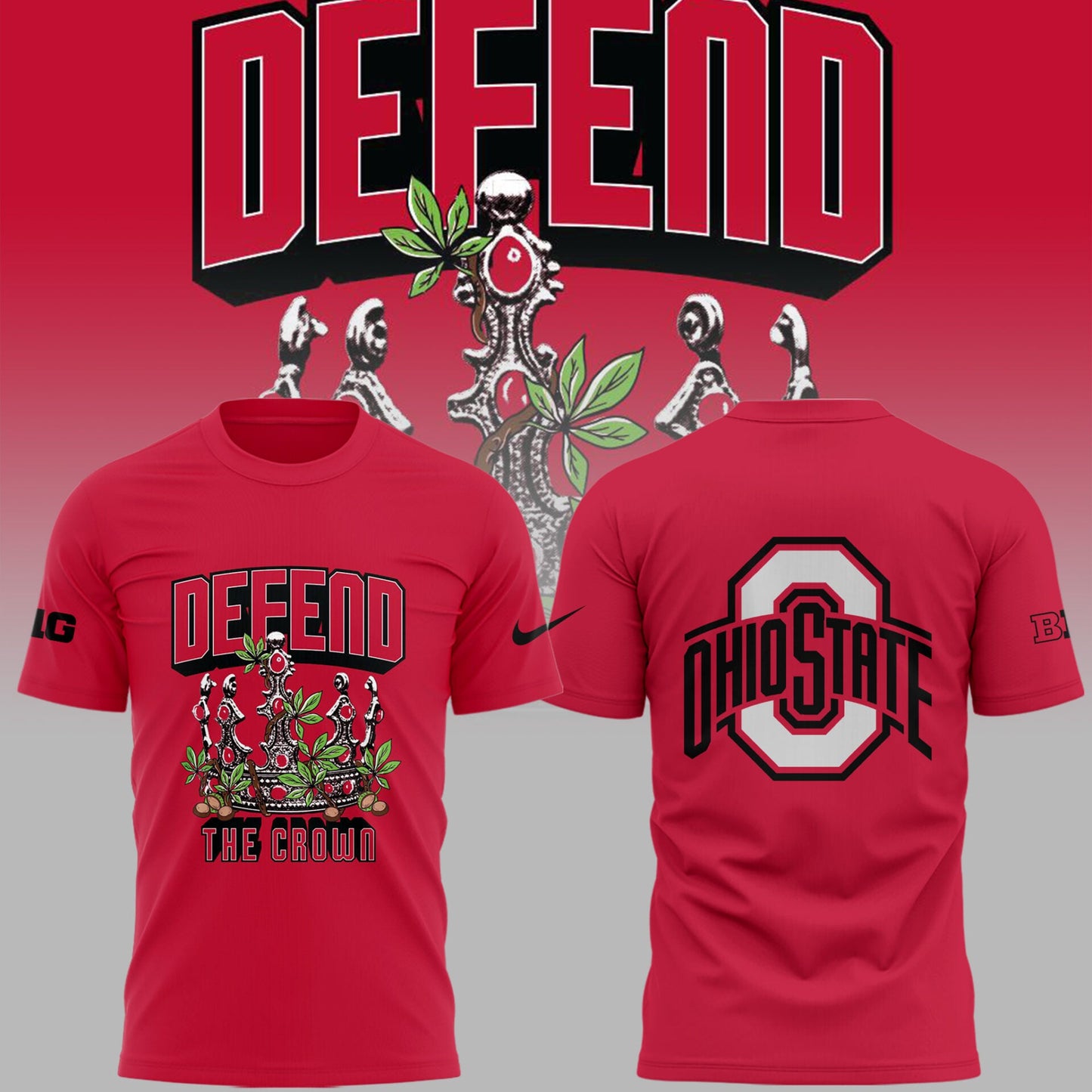 Limited Edition Ohio State Football defended the crown TShirt