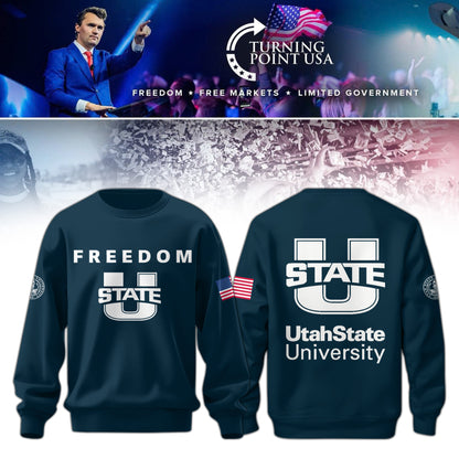 Limited Edition Utah State University x Turning Point USA Sweatshirt