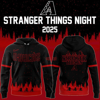 Exclusive Arizona Diamondbacks x Stranger Things 2025 Hoodie