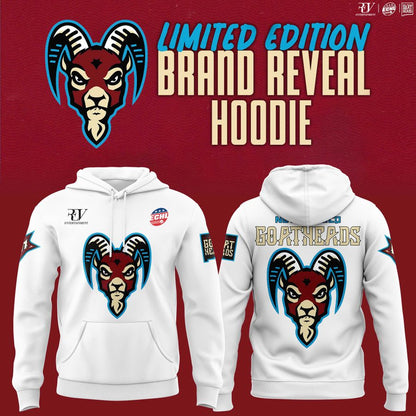 Goatheads Primary Logo Hoodie (White)