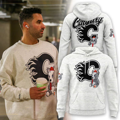 Flames Mitchell & Ness Plush Doll Crew Hoodie