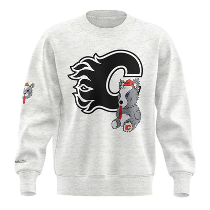 Flames Mitchell & Ness Plush Doll Crew Sweatshirt
