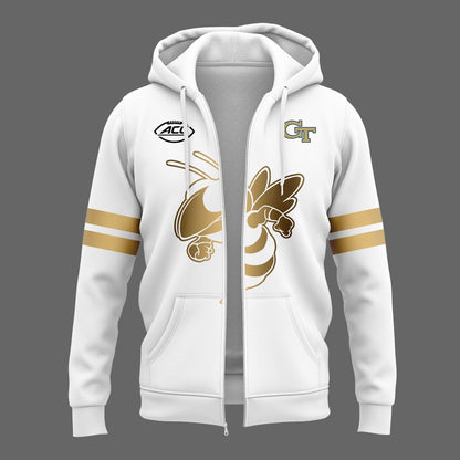 New Version Georgia Tech Football 2025 zip hoodie for fans