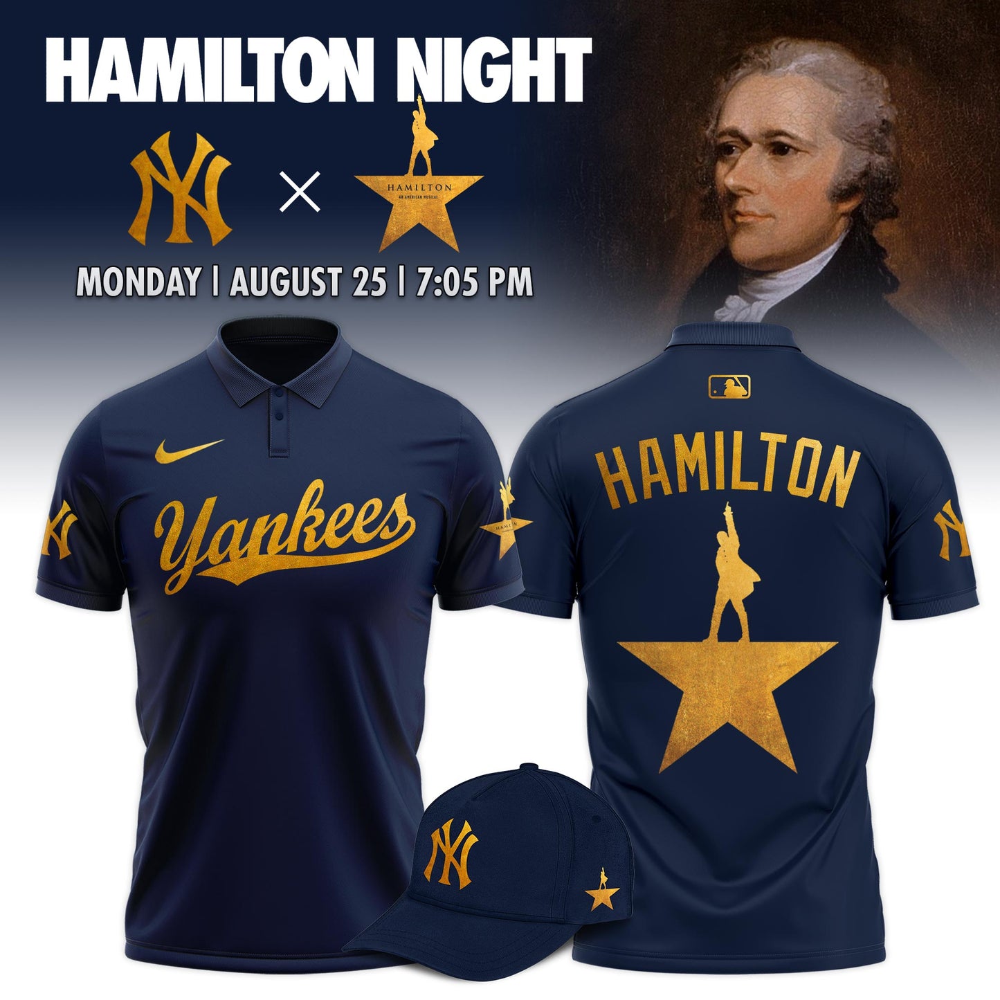 New York Yankees x Hamilton Night 2025 Limited Edition Polo