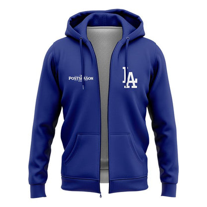 Special New Angeles Dodgers Fanatics Royal 2025 Postseason Locker Room ZipHoodie