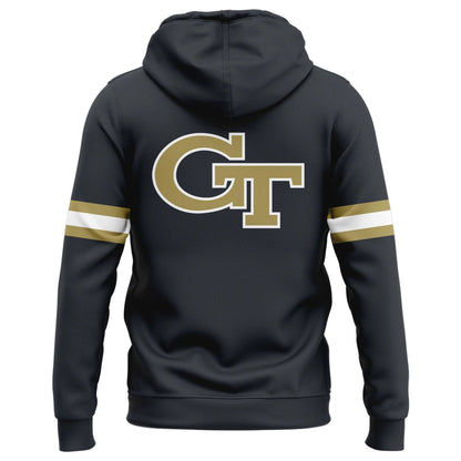 Special 2025 Grey Steel Uniform Georgia Tech Football Hoodie