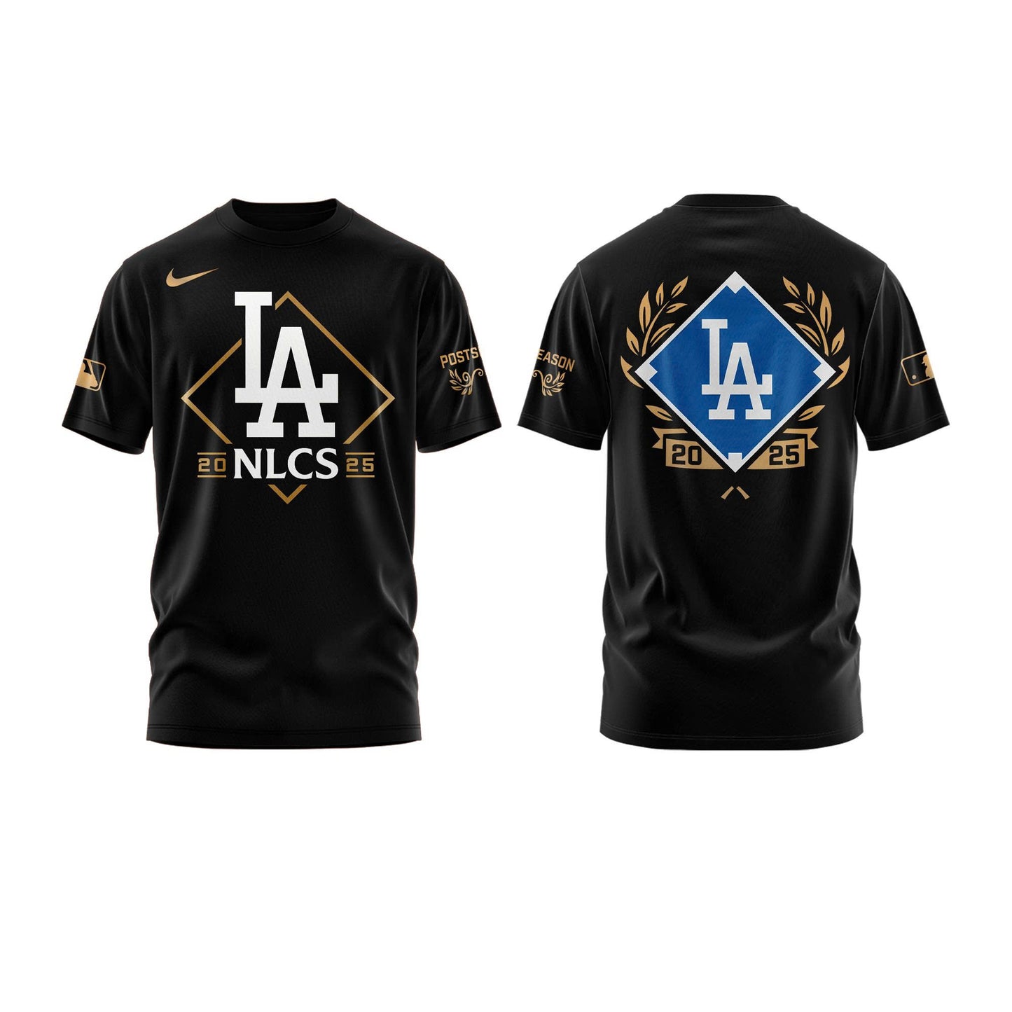Los Angeles Dodgers Black National League Division Series Champions Locker Room Combo Tshirt