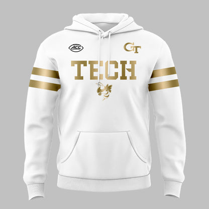Special 2025 White Uniform Georgia Tech Football Hoodie
